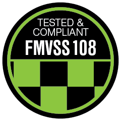 Meets all FMVSS 108 requirements.