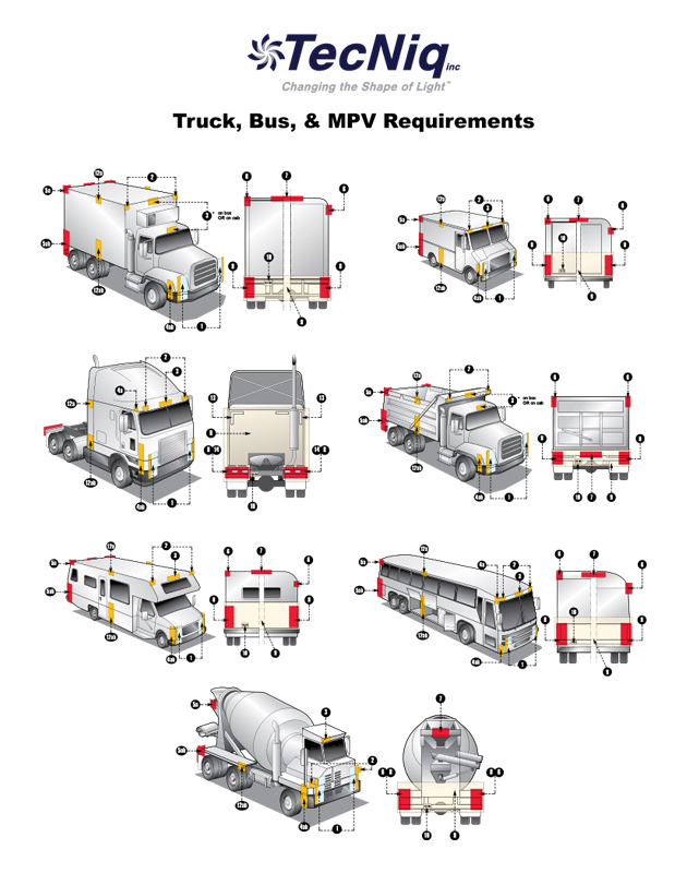 Truck and Trailer DOT Lighting Requirements