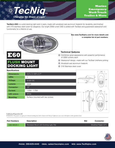 E60 Product Sheet