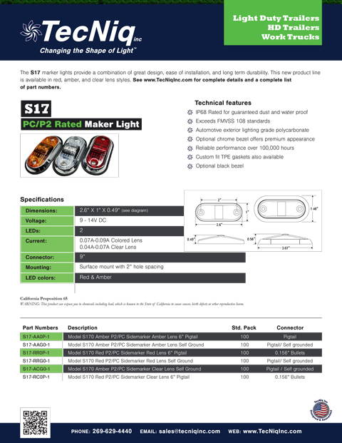 S17 Product Sheet