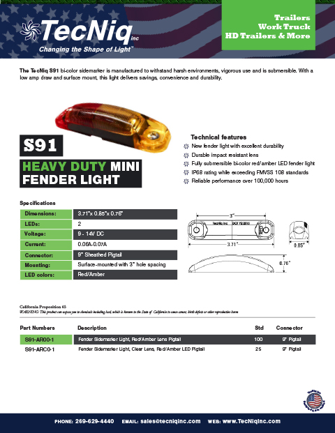 S91 Product Sheet