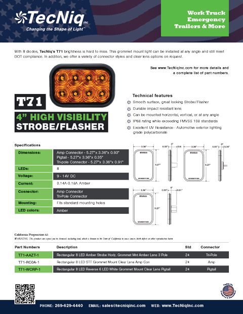 T71-Strobe Product Sheet